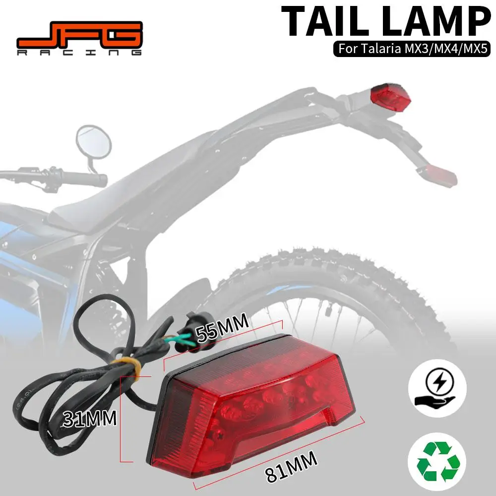 

Motorcycles Accessories Tail Lamp Light Taillight Brake Lights For Talaria Sting MX3 MX 3 MX4 Electric Vehicle Dirt E-Bike Moto