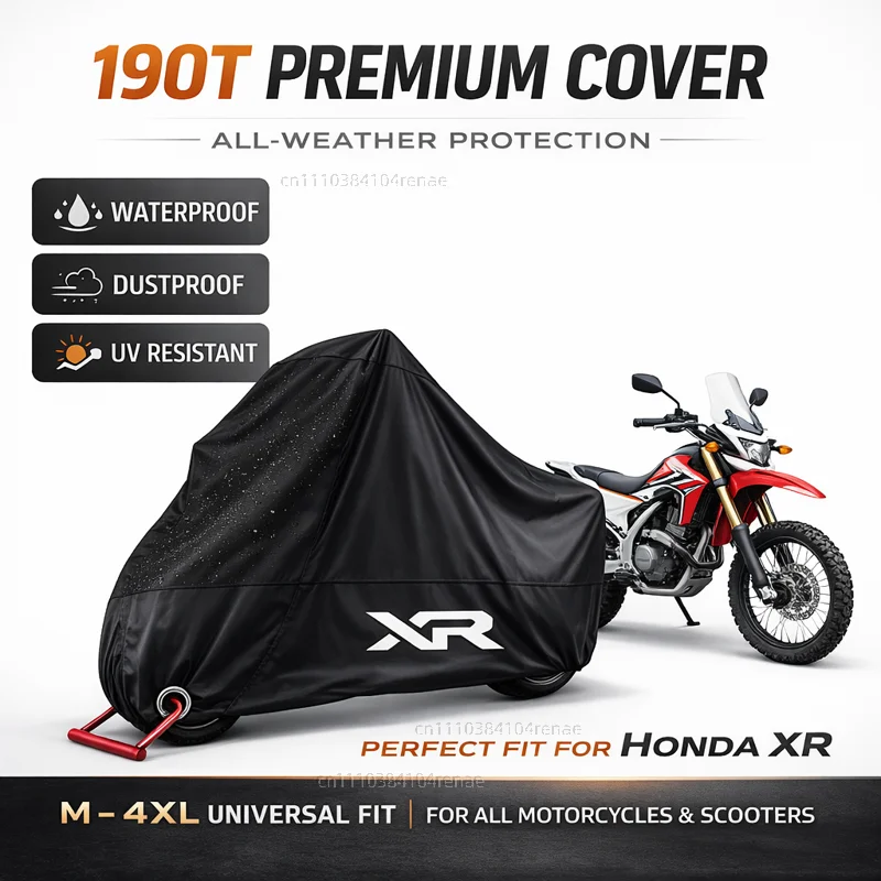 

Чехол для мотоцикла Honda XR230MOTARD XR 230 250 400 125 2005-2012 190T, водонепроницаемый, пылезащитный, с защитой от ультрафиолета, всесезонный
