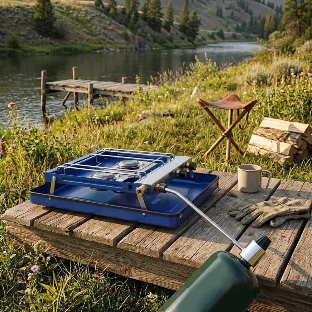 For Compatible Brand Stoves Propane Adapter Propane Stove Regulator For Outdoor Cooking As Shown Aluminum Alloy Construction