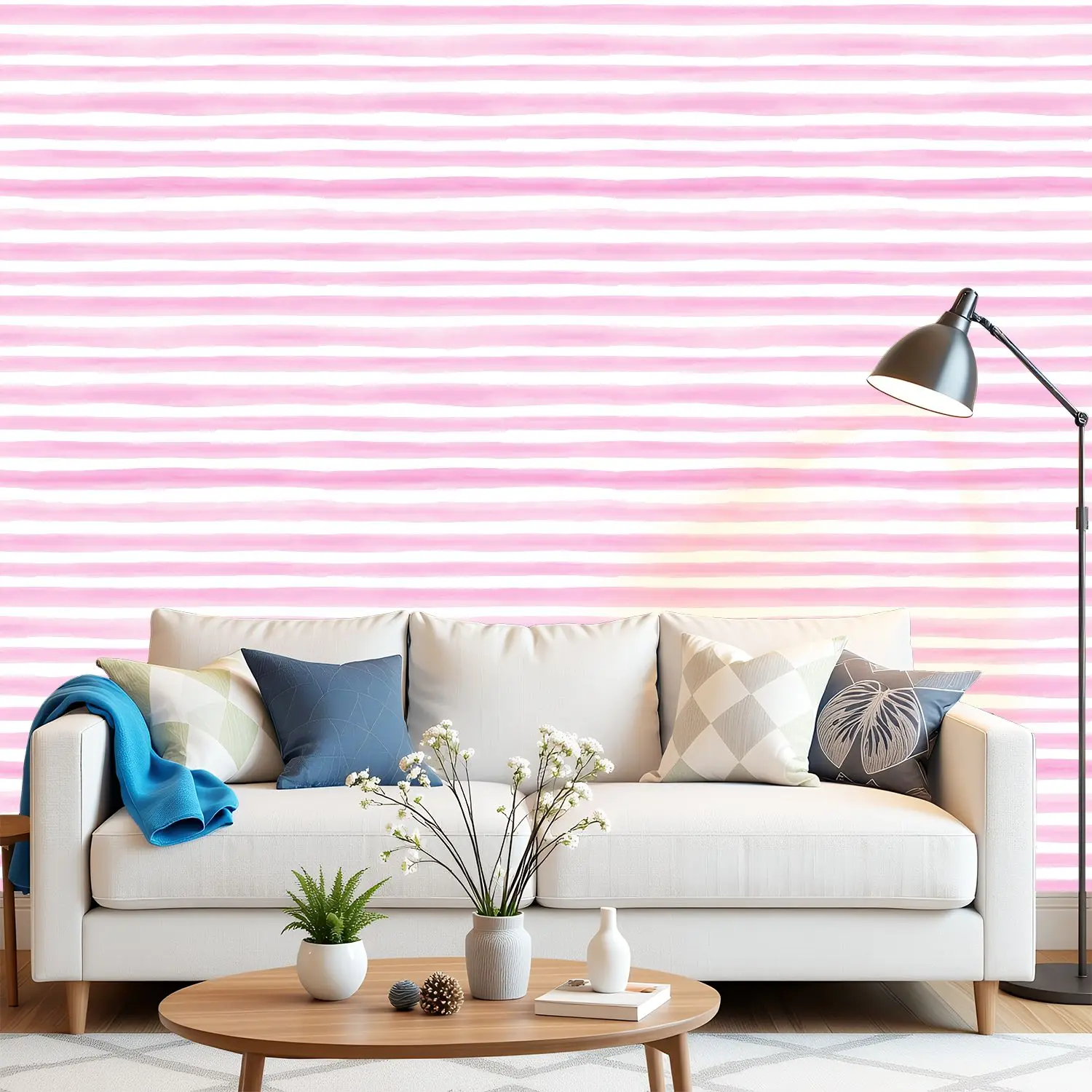 الوردي المائية المشارب خلفية 22.83 "X118" خلفية مقاومة للمياه لغرفة المعيشة/غرفة النوم/الحمام البلاستيكية الجدار ملصق