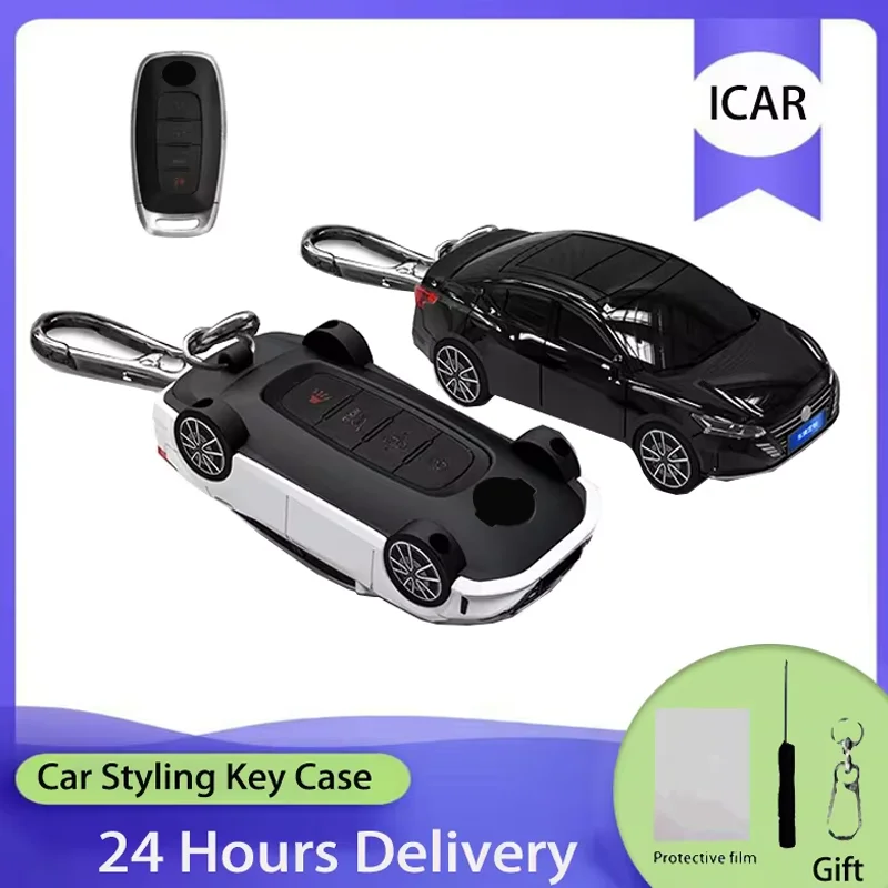 ICAR For Nissan Altima Teana 2022 2023 Car Model Car Key Case for X-trail T33 Qashqai 2022 J12 Ariya Remote Key Cover Keychain