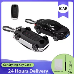 ICAR For Nissan Altima Teana 2022 2023 Car Model Car Key Case for X-trail T33 Qashqai 2022 J12 Ariya Remote Key Cover Keychain