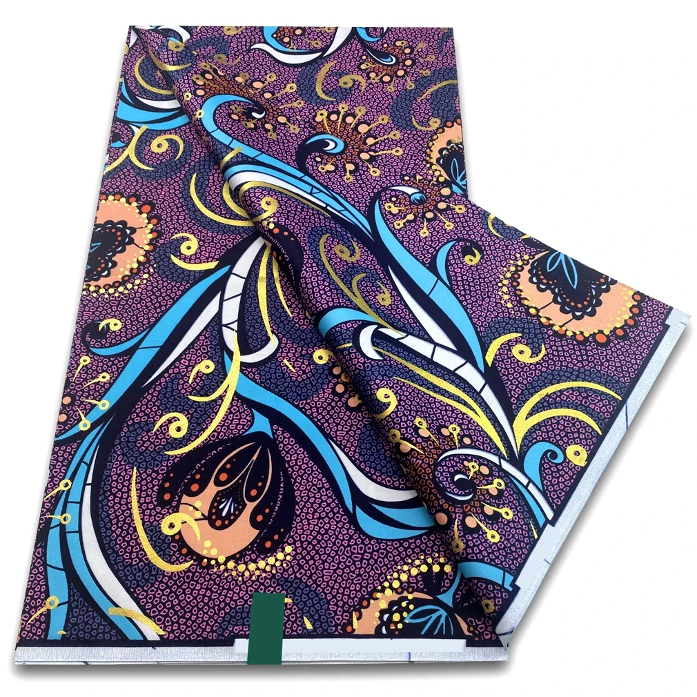 

Модель Анкары, настоящая атласная восковая ткань, гарантированная настоящая африканская восковая ткань с принтом Pagne, 100% хлопок, 6 ярдов, платья в стиле Ганы