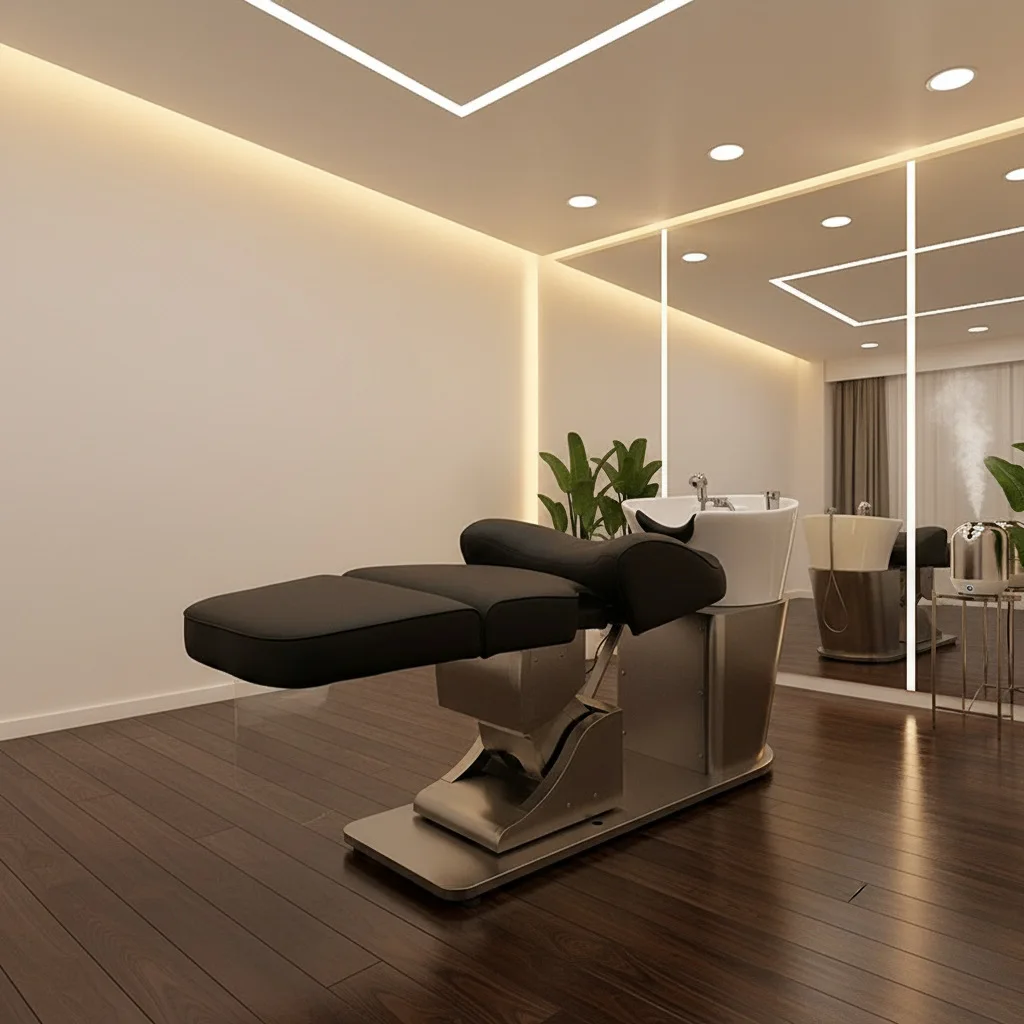 Electric Shampoo Bed Japanese Head Spa Rotating Reclining Backwash Unit Professional Hair Salon Chair Beauty Furniture