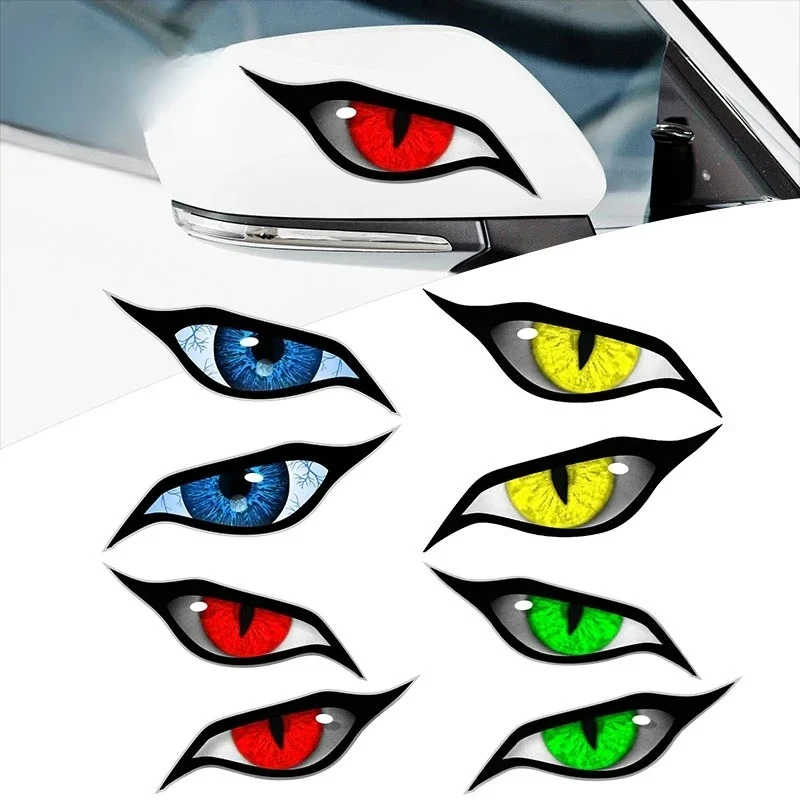 

for Evil Yellow Eyes RV Motorcycle Car Stickers Occlusion Scratch Waterproof Windshield VAN Anime Decal