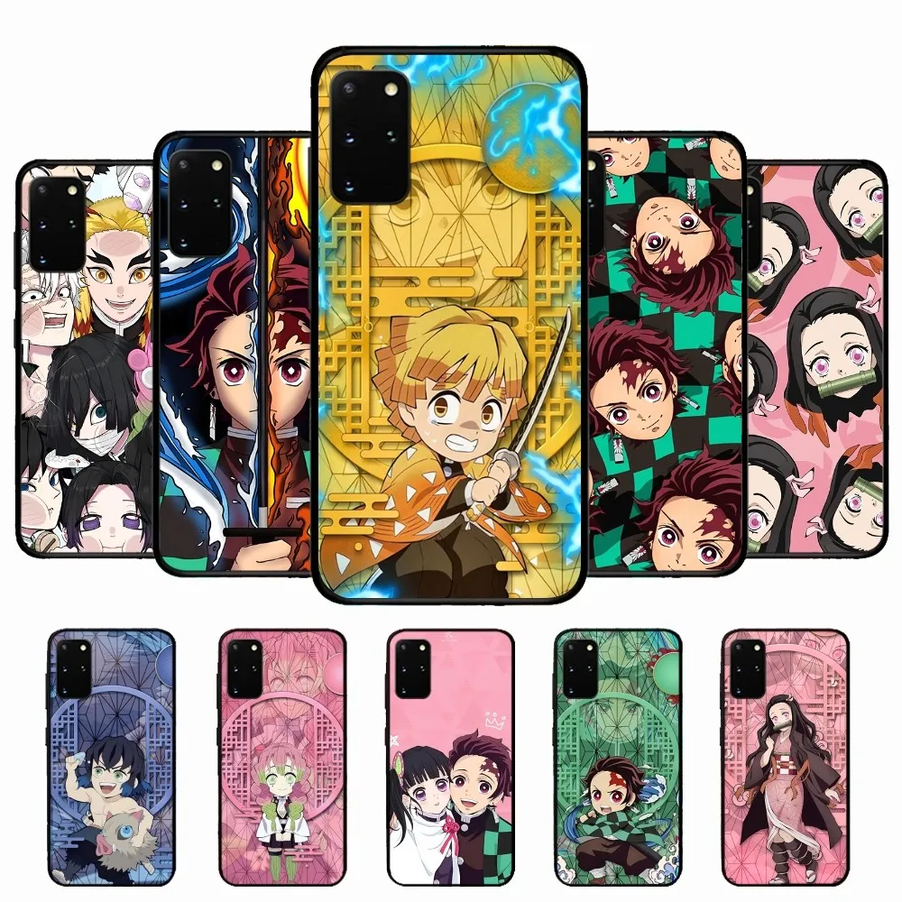 Anime D-Demon S-Slayer Phone Case For Samsung S 9 10 20 21 22 23 30 23 24 plus lite Ultra FE S10lite Fundas