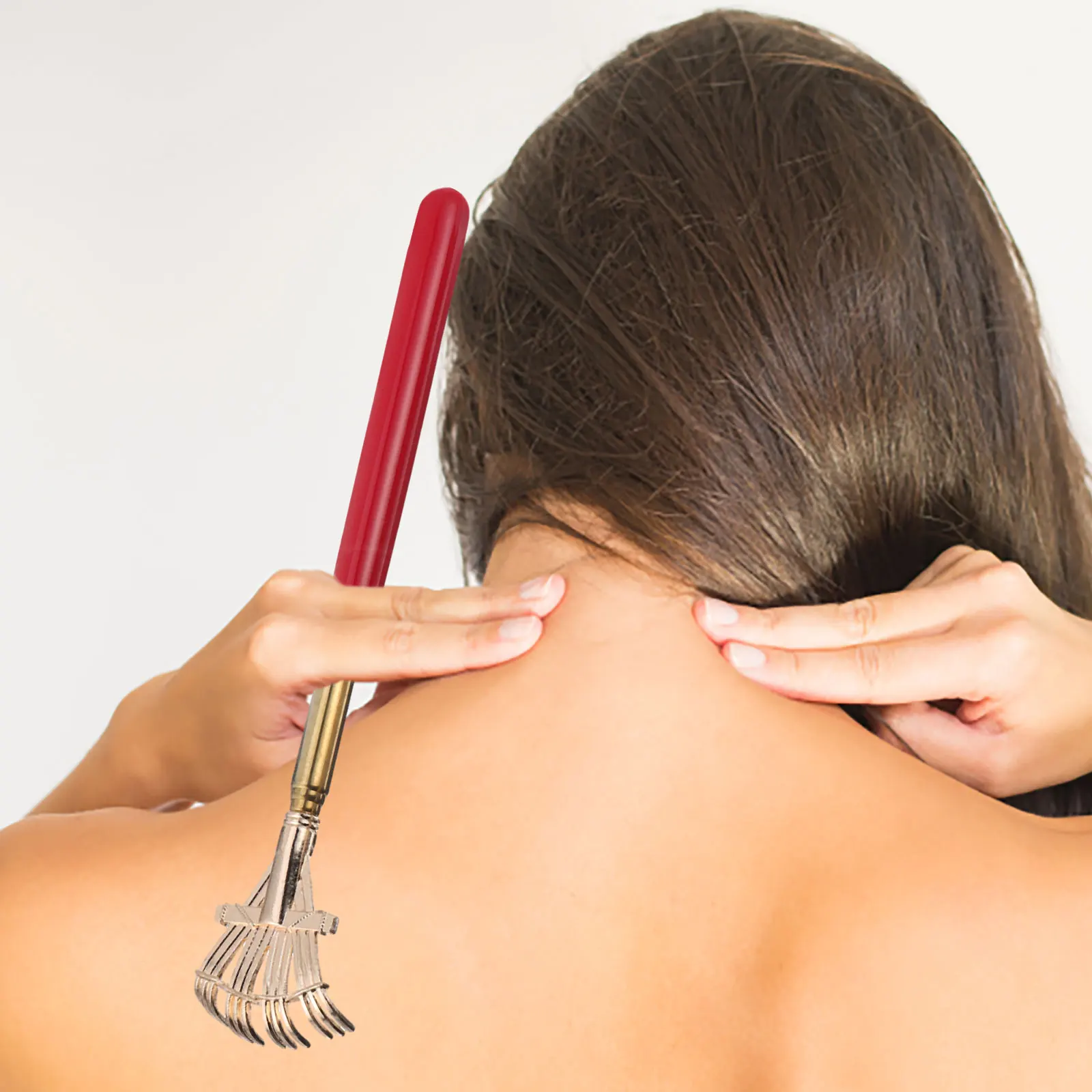 

3Pcs Multifunctional Telescopic Back Scratcher Lightweight Portable Reaching Hard-to-Reach Itching Body Parts Back Massager Head