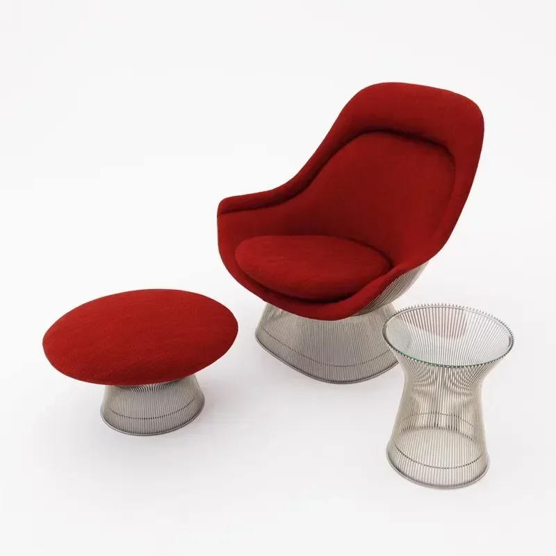 Metal stainless steel leisure chair art special-shaped creative master design light luxury Internet celebrity single