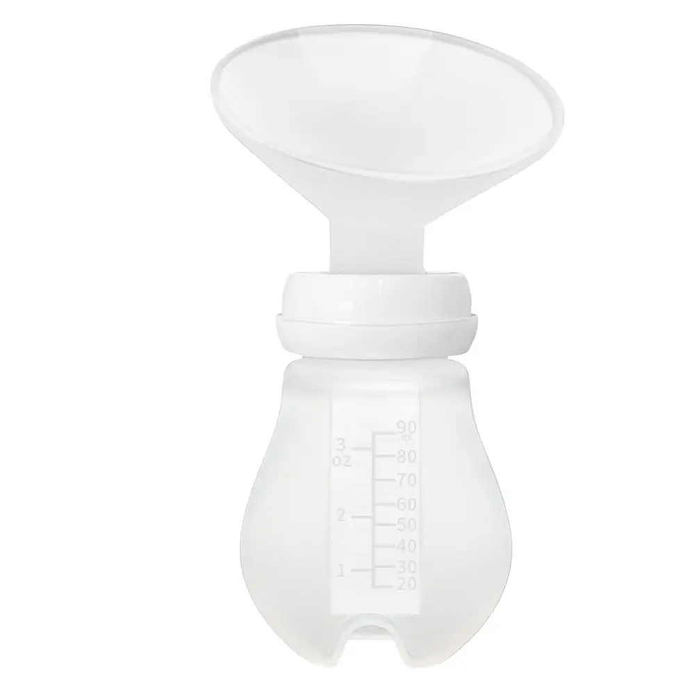 Manual Silicone Breast Pump for Maternity Breast Milk Collector Two-in-One Comfortable Feeding Newborns Pumping Tool