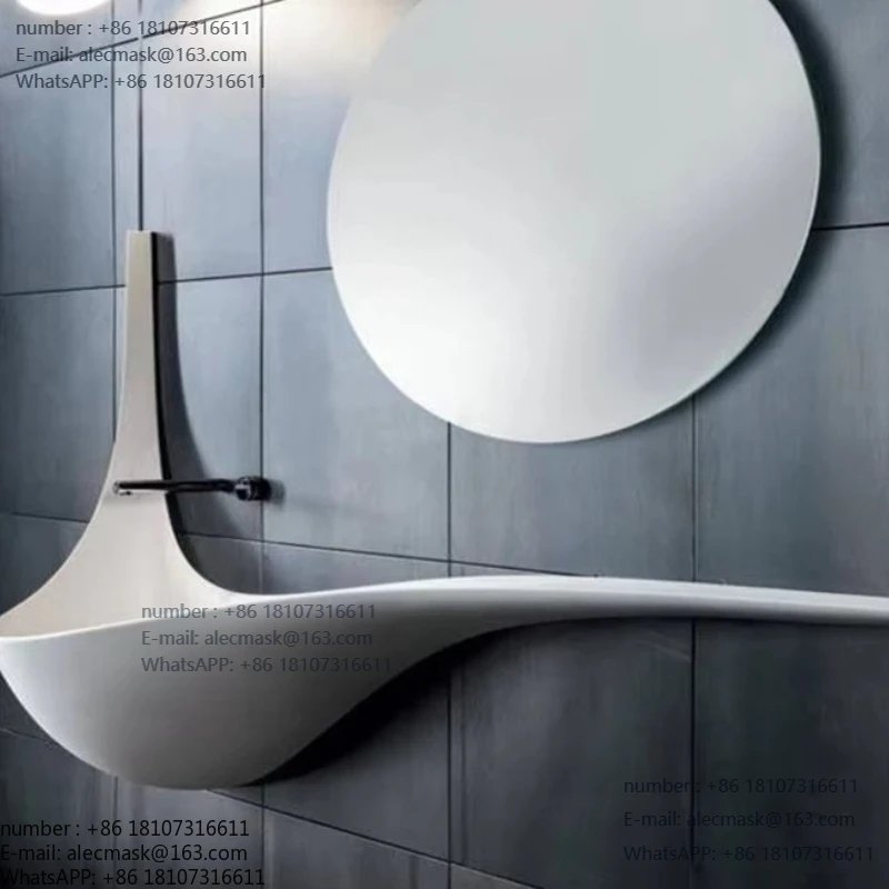 

Art wash basin acrylic solid surface bathroom sink wash basin