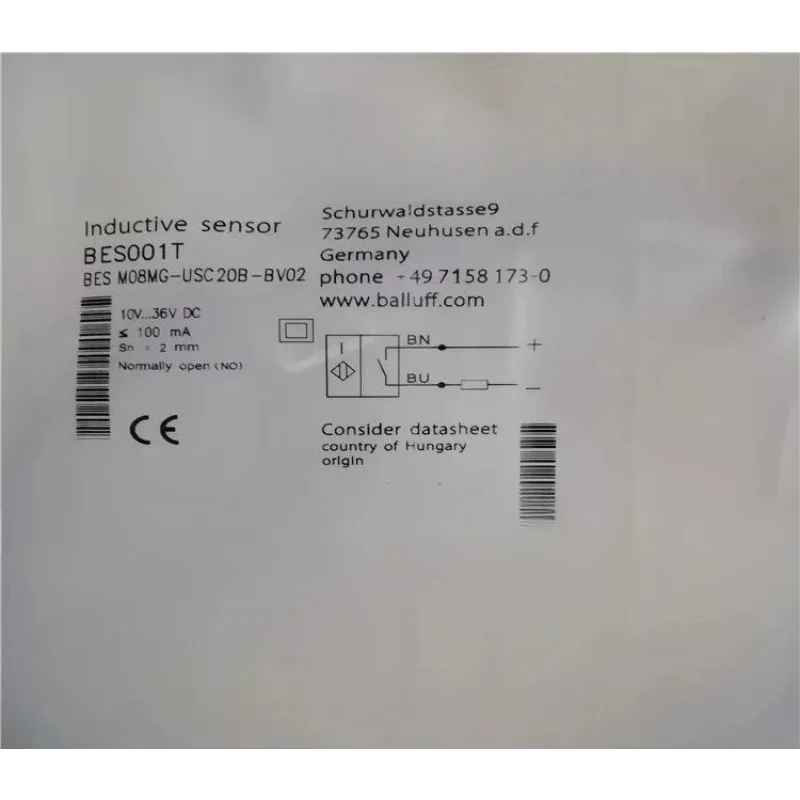 Inductive Proximity Switch BESM08MG-USC20B-BV03/02/05 DC Two-Wire Normally Open Sensor