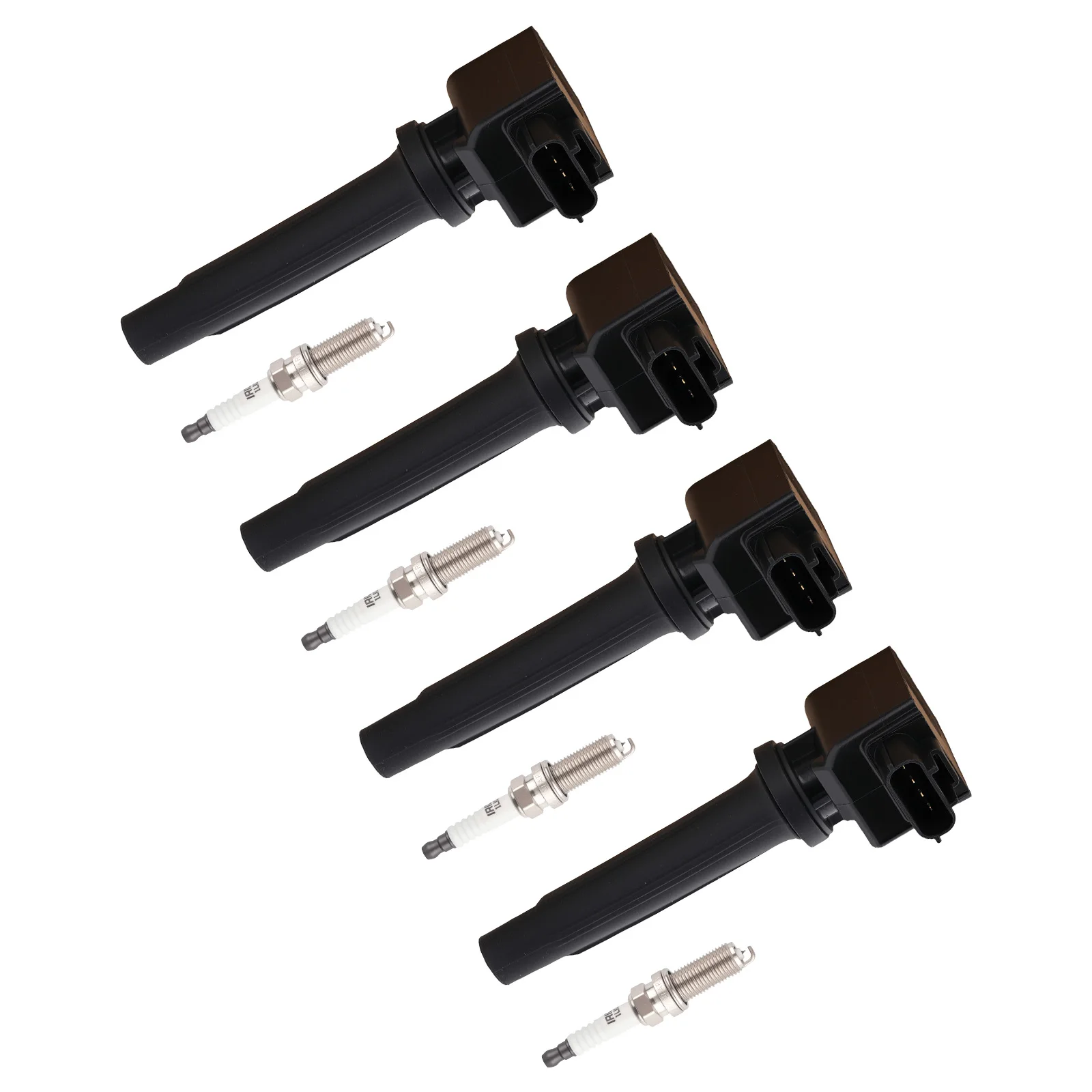 

4x Ignition Coil + Spark Plugs Set for 2014-2022 Mazda 3 2.5L L4 UF656
