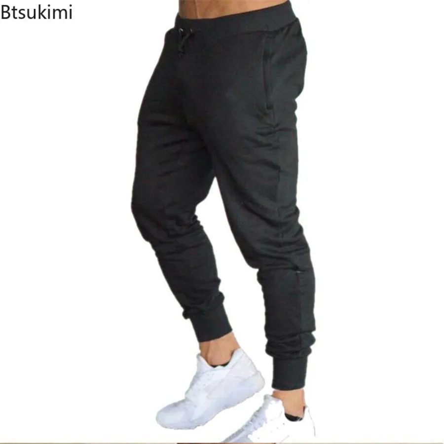 

2026 Men's Casual Pants Spring Summer Sweatpants Men Running Sports Gym Trousers Fashion Solid Breathable Workout Joggers Pants