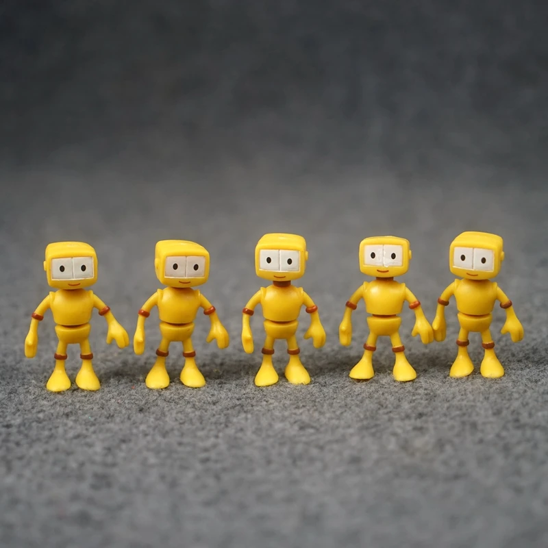 50pcs 5cm cartoon mini robot action figure doll PVC collection model