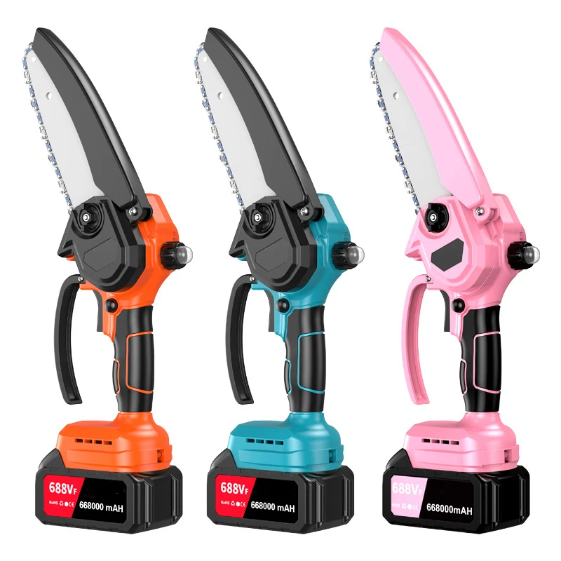 6-Inch Lithium Battery Chain Saw Pila Łańcuchowa Akumulatorowa Electric Chainsaw Motosierra Electrica Batería Kettensäge전기톱