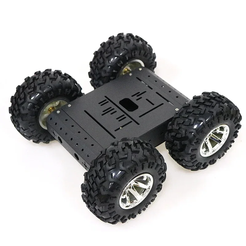 

C3 intelligent car, 4-wheel drive, 4WD chassis, DIY mobile robot, aluminum alloy material