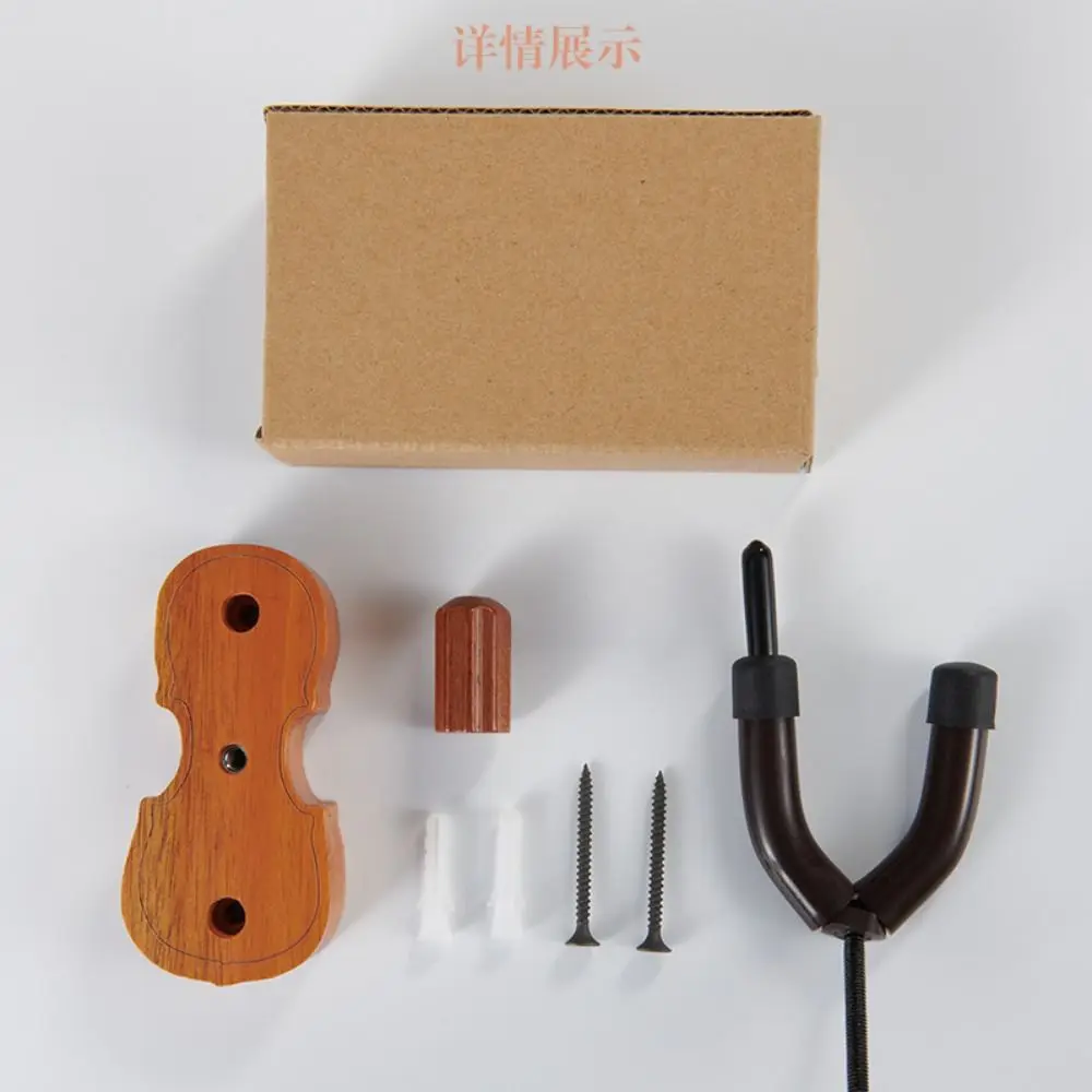 Soporte Violín de Pared Erhu – Madera con Gancho para Arco - imagen 3