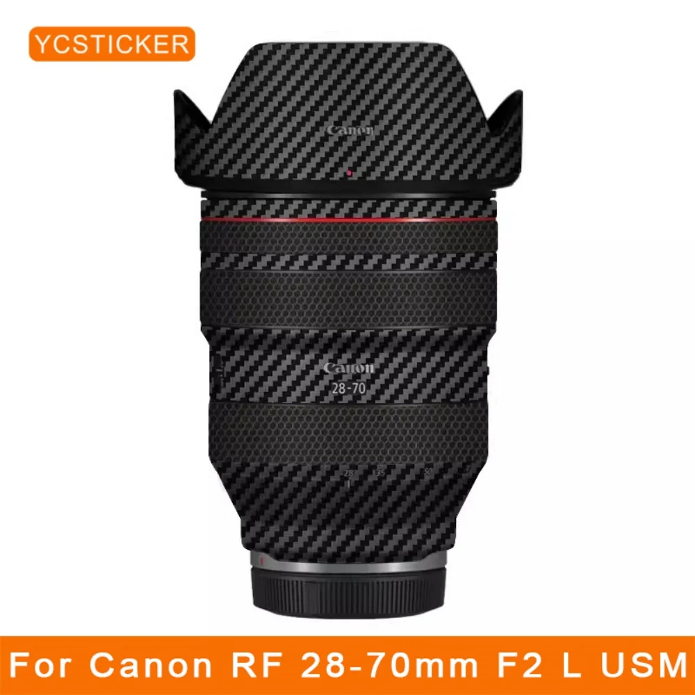 28 70 F 2 Carbon Fiber Camera Vinyl Wrap Film Protective Sticker Lens Body Skin Accessories Decal for Canon RF 28-70mm F2 L USM