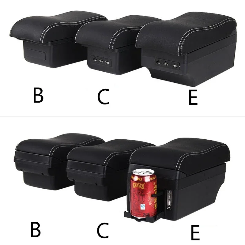 Car Armrest Box for Ford Focus 3 Mk3 2011 2012 2013 2014 2015 2016 2017 2018 2019 2020 2021 2022 Arm Rest Center Console Storage