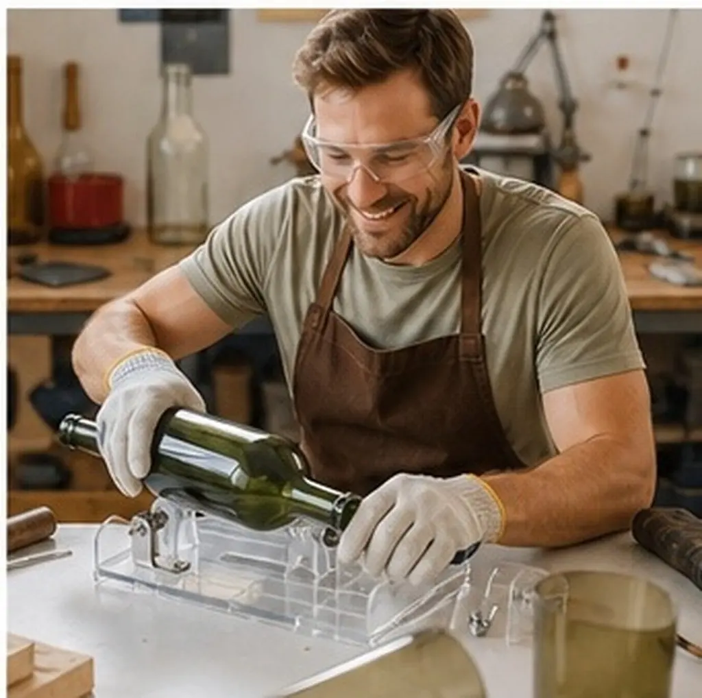 Glass Bottle Cutter Machine for DIY Home Craft Projects Turn Wine Bottles Into Vases Holders Planters Strong Wear Break