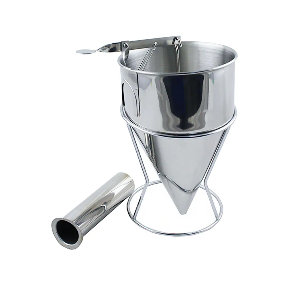 

Stainless Steel Octopus Ball Funnel Fish Ball Maker Cake Baking Tool Pancake Dispenser Kitchen Gadget Grease Separator Practical