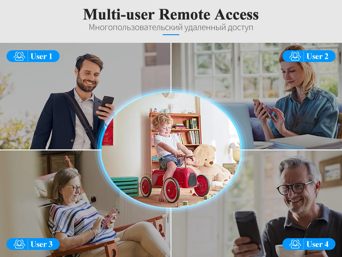 MISECU Wi-Fi Wi-Fi, 8CH HD 5MP