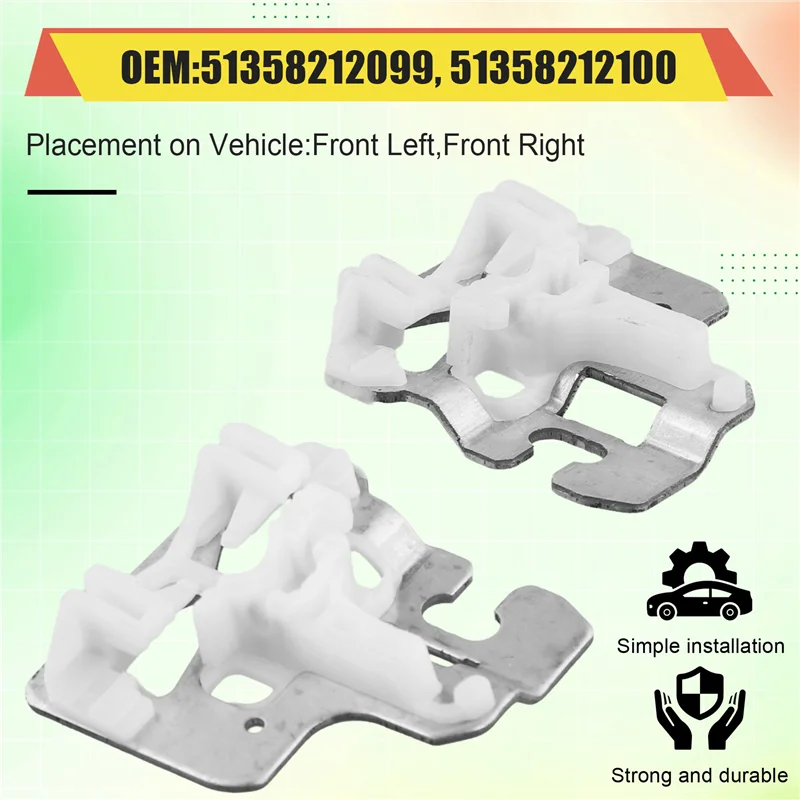 A30P-WINDOW คลิปสําหรับ BMW X5 E53 2000-2015 รถ REGULATOR ซ่อมคลิปโลหะ SLIDER ด้านหน้าซ้ายหรือขวา