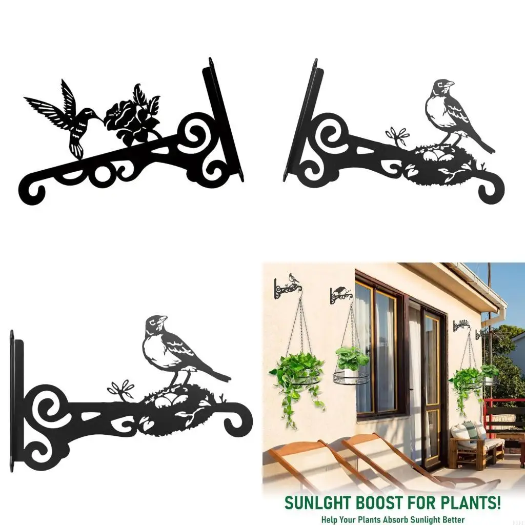 Perchas gancho planta metal para cestas planta colgantes aire libre interiores Linternas jardín Decoración