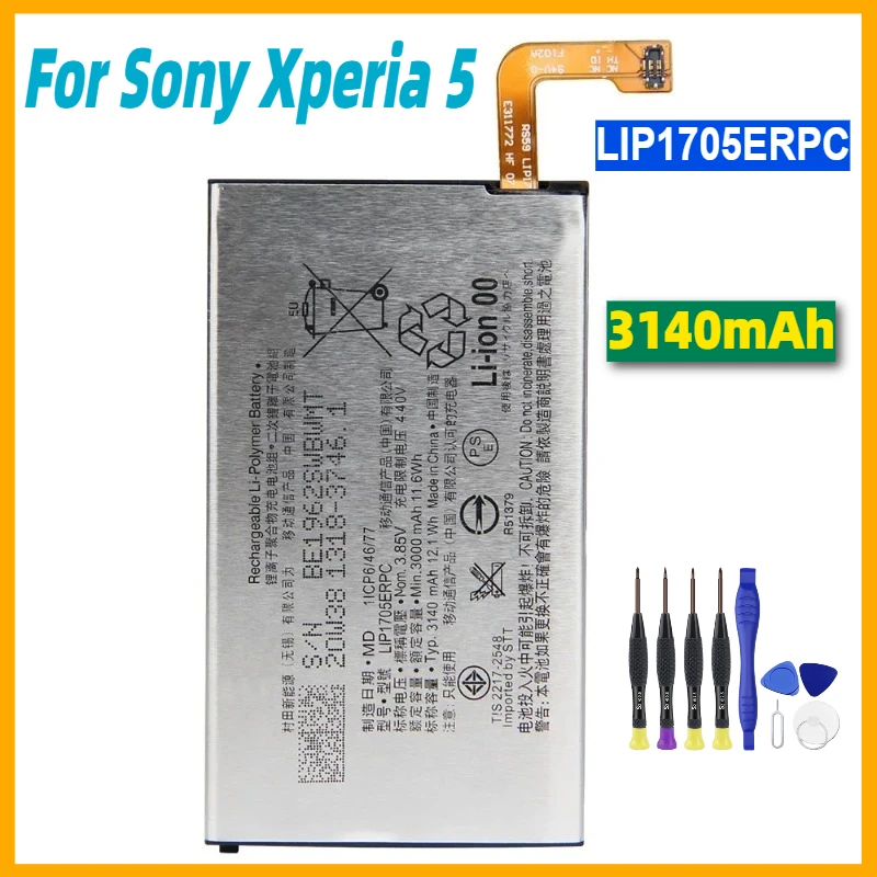 

LIP1705ERPC Replacement Battery for SONY Xperia 5 Rechargable Phone Batteries 3140mAh Long Lifespan