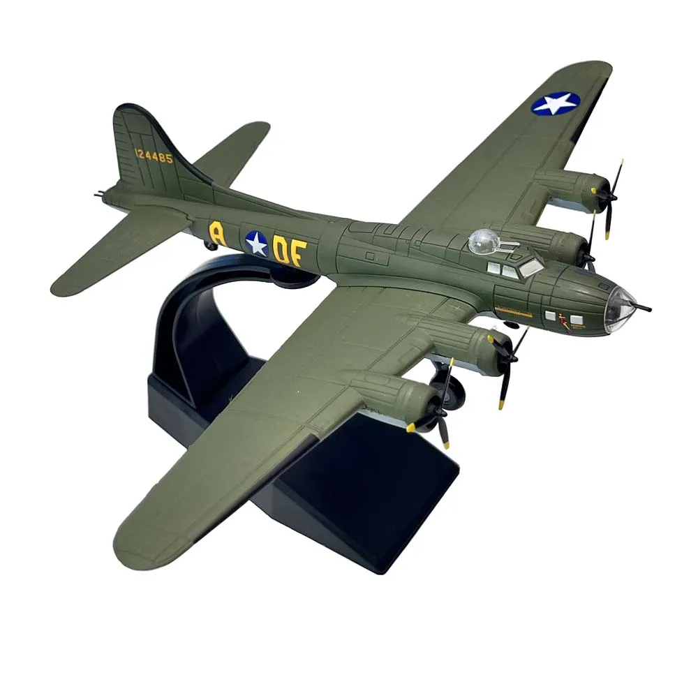 1/144 Scale WWII US B17 B-17 Flying Fortress Heavy Bomber Metal Military Airplane Plane Toy Model Collection Gift