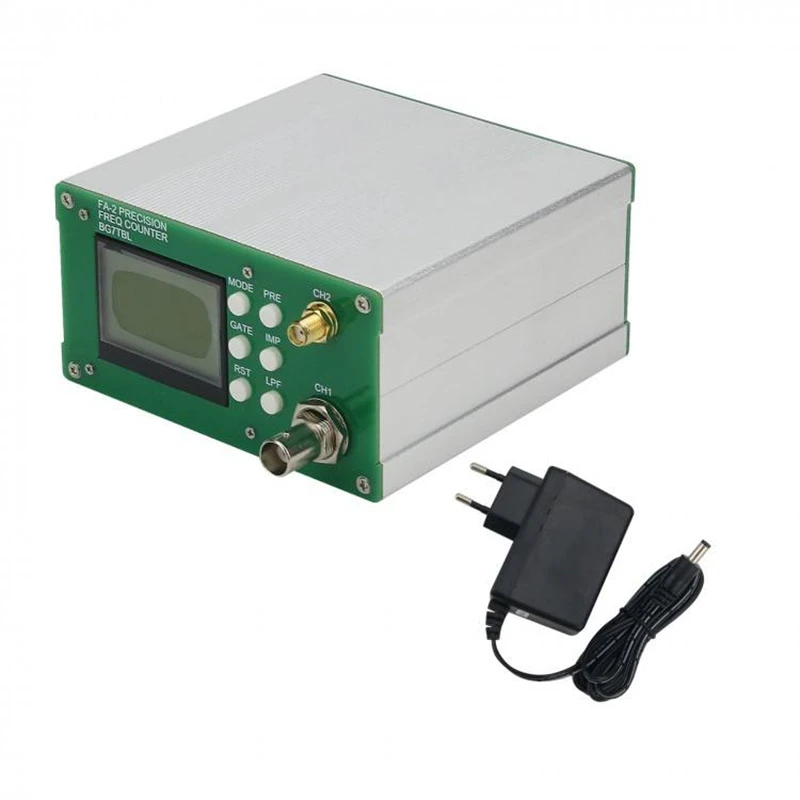 FA-2-12.4G PLUS 11Bit/Sec 10MHz OCXO 1Hz-12.4GHz Frequency Counter Frequency Meter w/ Power Adapter