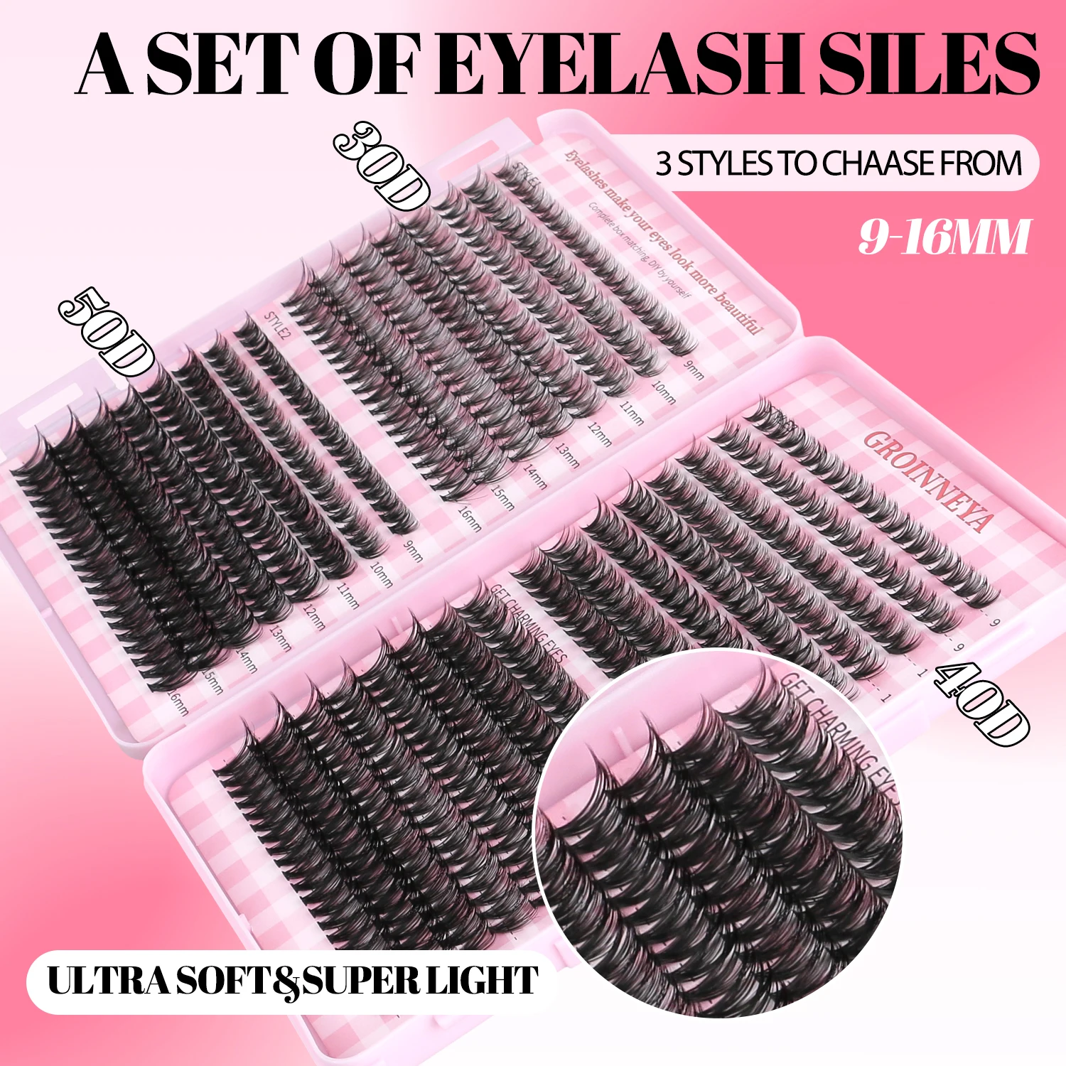 DIY Lash Clusters Set with Bond & Seal