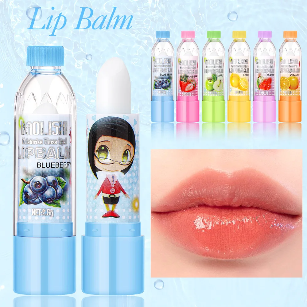 Wholesale 24pcs Cartoon Lip Balm Set Natural Plant Extract Moisturizing Long lasting Clear Lip Balm Students Lips Care