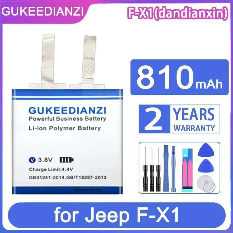 

810Mah High-Efficiency For Jeep F-X1 Fx1 Only Cell, Without Cable And PC Smartwatch Battery