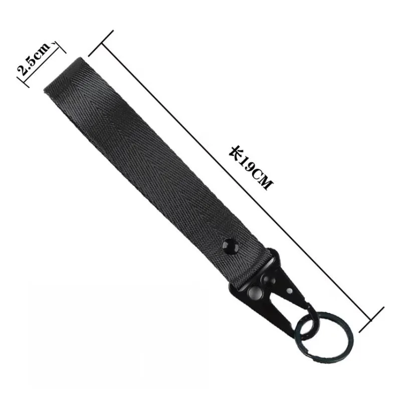 Portachiavi con nastro in tinta unita alla moda, cordino, regalo aziendale, portachiavi, uomo, donna, portachiavi per auto, portafoglio in vita, portachiavi