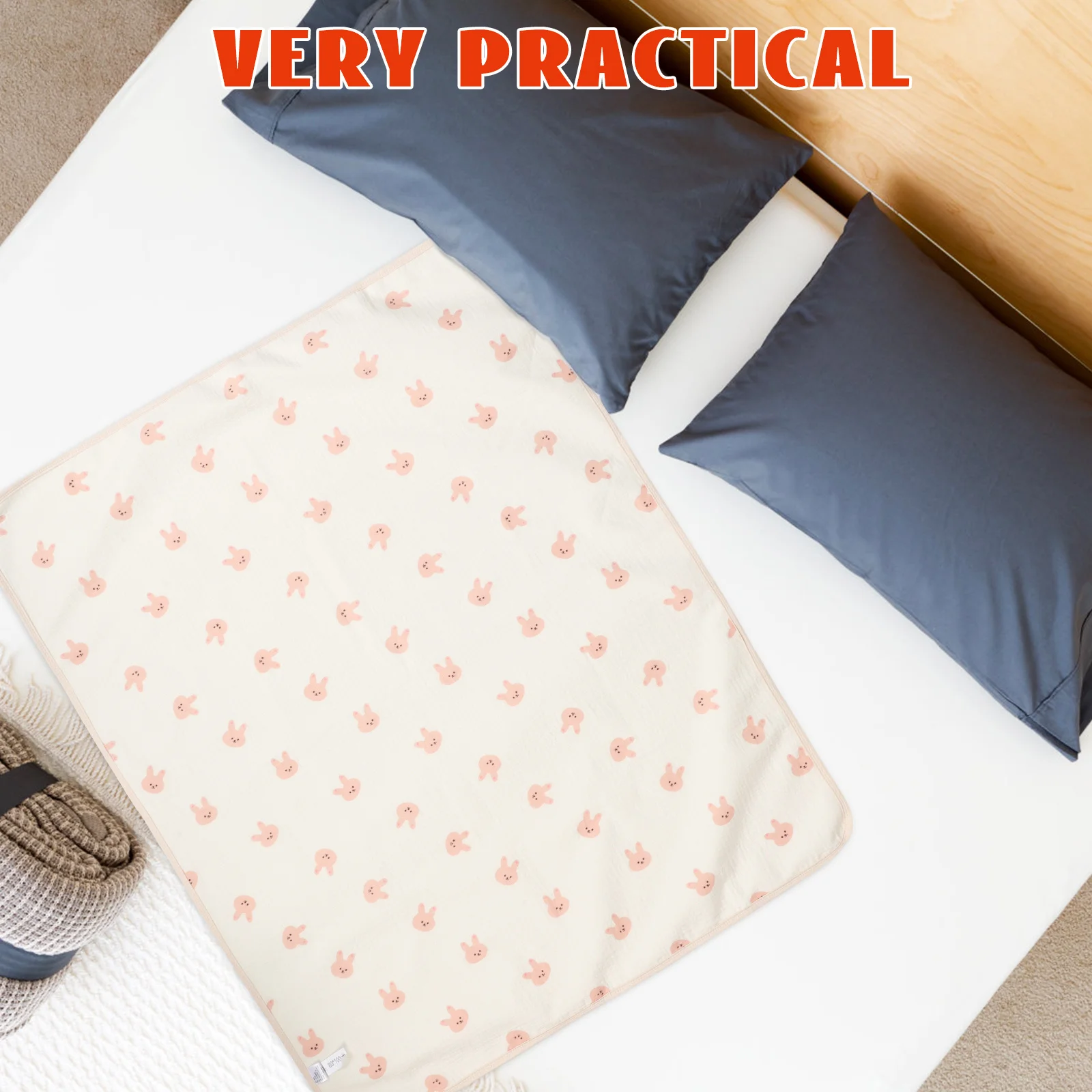 مقاوم للماء وسادة سرير بيبي قابل للغسل التجعيد النسيج حفاضات سجادة لتغيير الحفاض للرضع الصغار المحمولة السفر سرير فراش #6