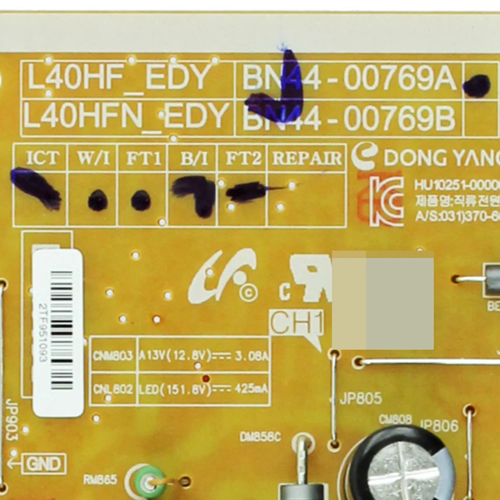 Placa de alimentación LED para l40hf/Edy BN44-00769A, UN40H5003BFXZC UN40JH5005FXZP UN40JH5005GXPE UN40JH5005GXPR UN40JH5005HXPA