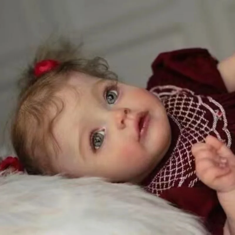 MRB 22 인치 빈 비닐 다시 태어난 아기 인형 키트 SueSue 눈과 천 몸이있는 미완성 도색되지 않은 인형 부품