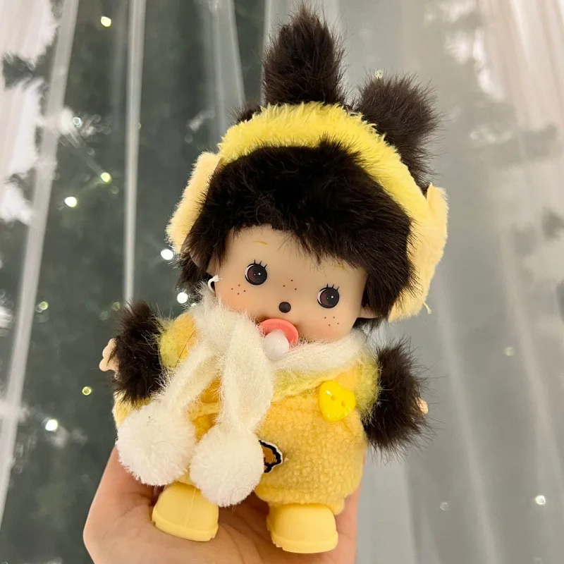 

New model ‌Monchhichi Plush Toy Keychain Funny Animal Hat Backpack Cartoon Character Pendant Car Pendant Christmas