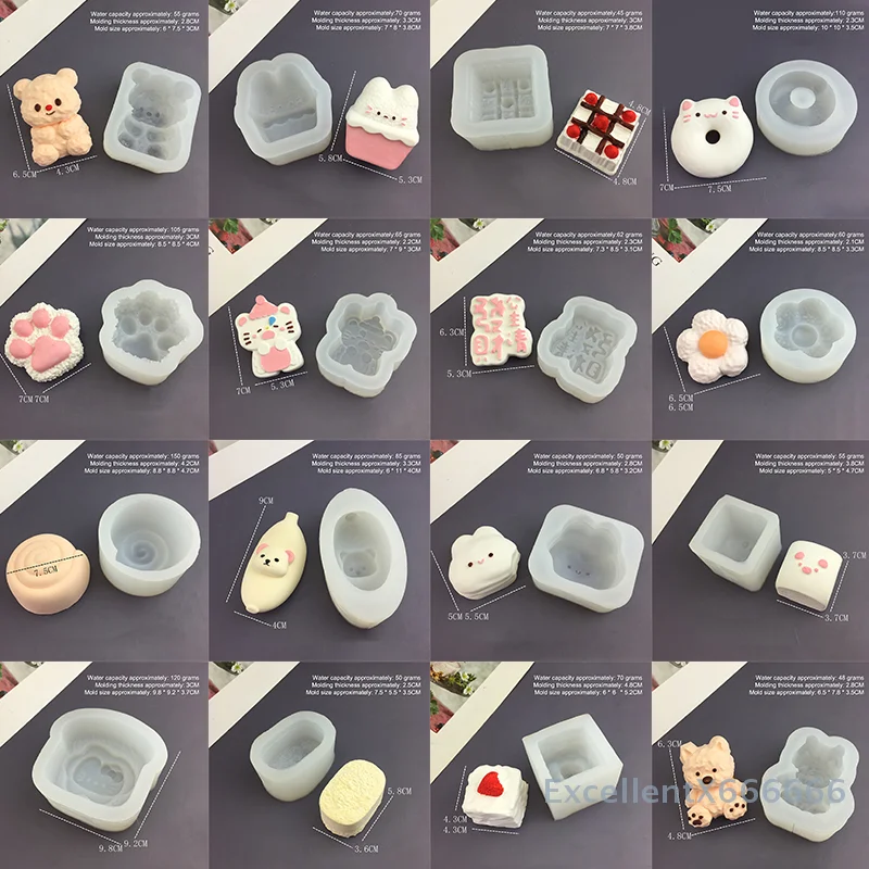 

Cartoon Animal Bunny Kitten Silicone Mold For Baking Egg Bites Muffin Top Pan Chocolate Cake Pie Bakeware Tools Candle Molds
