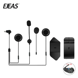 Clip de montaje para casco de motocicleta, Base de cinta de doble cara, interfaz tipo C, auriculares para Q8 EJEAS, intercomunicador, nuevo, 1 Juego