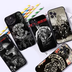 American TV Sons Of Anarchy Phone Case Silicone Soft For iphone 15 14 13 12 11 Pro Mini XS MAX 8 7 6 Plus X 2020 XR Shell