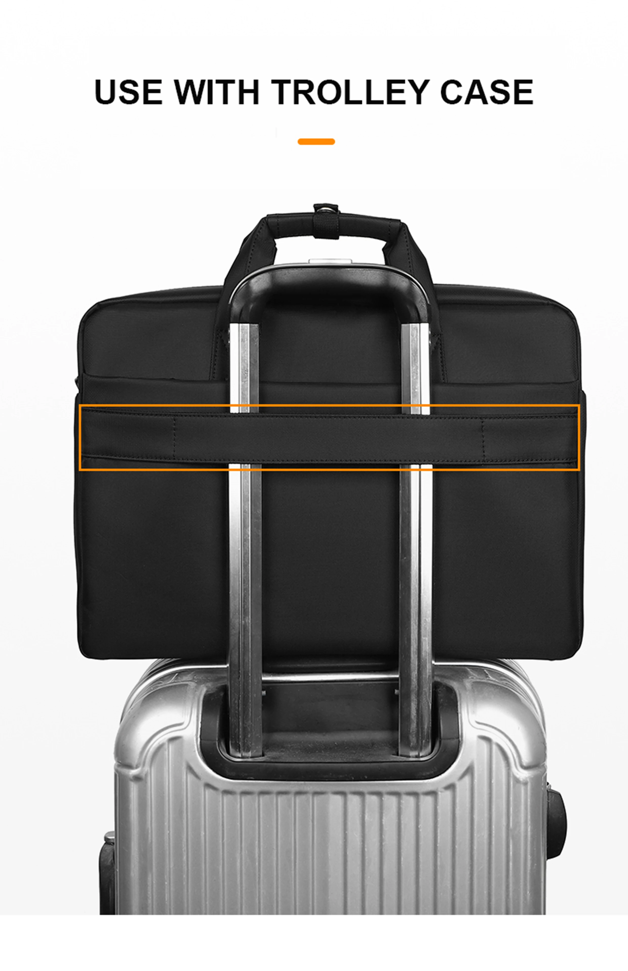 Waterproof Business Laptop Briefcase men Computers Handbags for Men Large Capacity Casual Travel Messenger Single Shoulder Bag