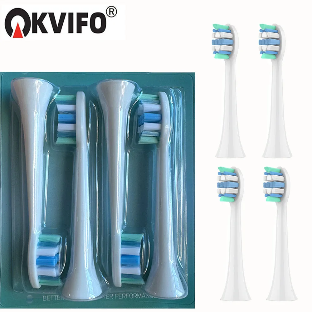 

Replacement Toothbrush Heads Compatible with Philips Sonicare Soft Replacement Electric Brush Head 4100 6500 6100 7500 5300 1100
