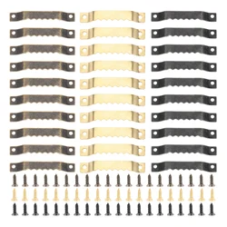 10Pcs Wall Picture Hanger Oil Painting Mirror Saw Tooth Hooks Small Sawtooth Picture Frame Hanger Steel Picture Hanging w/Screws