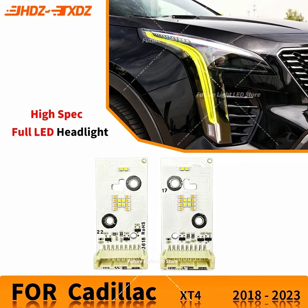 

Yellow Daytime Running Lights Turn Signal Module DRL Chip Boards 10000061255-02 Full LED Headlight For Cadillac XT4 2018-2023