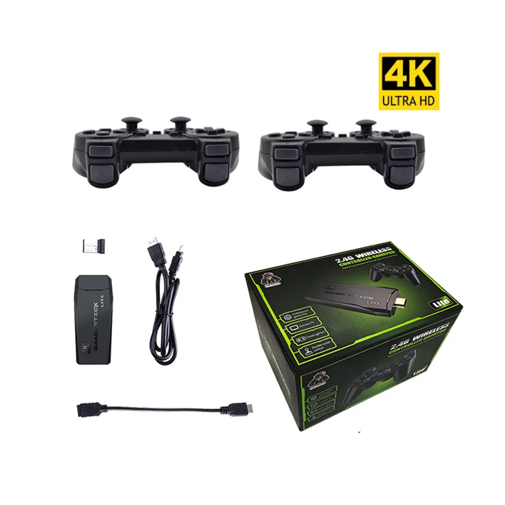 Per GB/GBA/GBC nuovo M8 Mini HD 2.4G Wireless Dual Controller TV Console di gioco U Game Stick Lite Arcade Joystick