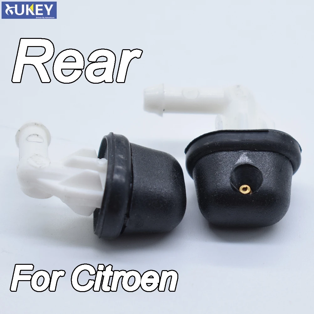 2Pcs For Citroen Xsara Picasso Xantia C4 Picasso Saxo 6438F2 Rear Windscreen Water Spray Windshield Wiper Washer Nozzle Jet