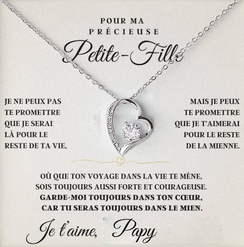 الفرنسية إلى حفيدي هدايا من بابي مامي هدية الكريسماس الجدة الفتيات الحب عقدة قلادة 2025 جديد دروبشيبينغ #2
