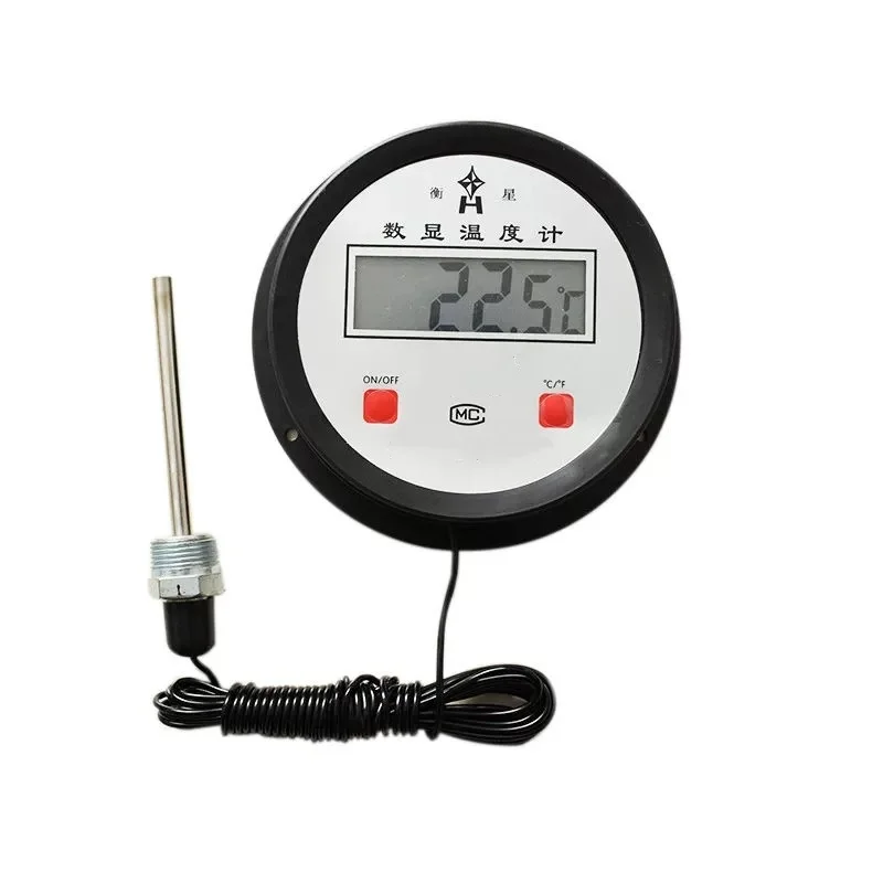 1 Pcs High Temperature Industrial Boiler Electronic Digital Thermometer Water Temperature Meter With Probe Thermometer